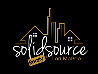 Lori McRee Solid Source Realty logo design by DreamLogoDesign