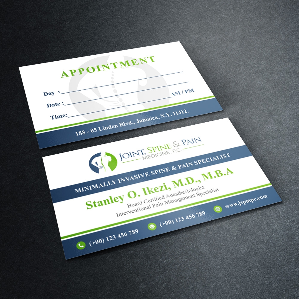 Joint, Spine & Pain Medicine, P.C. logo design by Kindo