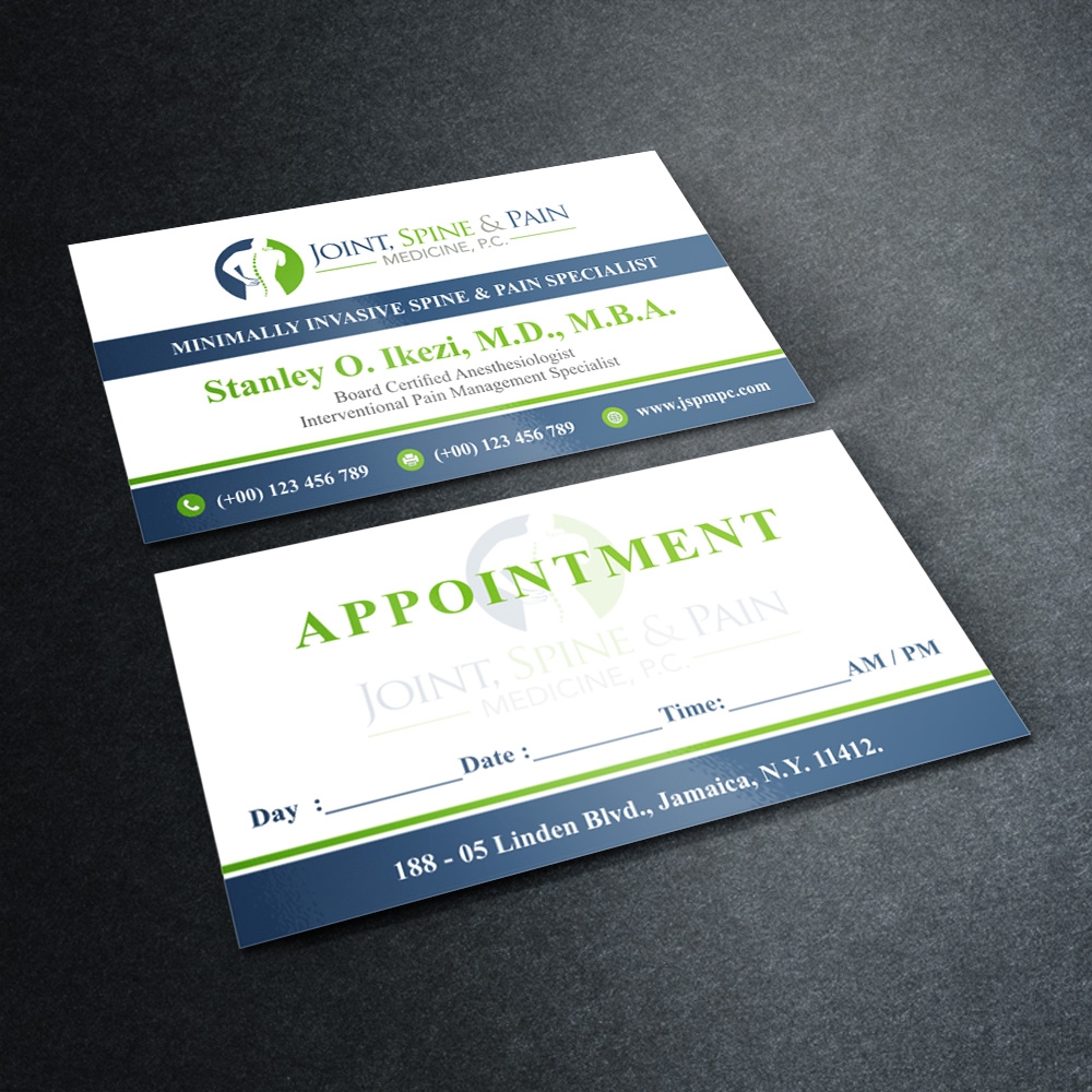 Joint, Spine & Pain Medicine, P.C. logo design by Kindo