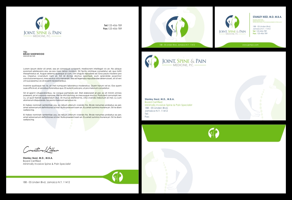 Joint, Spine & Pain Medicine, P.C. logo design by CreativeKiller