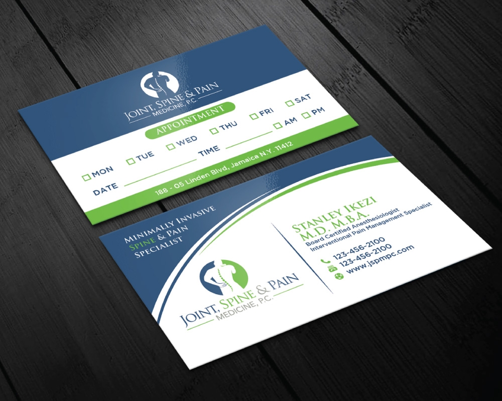 Joint, Spine & Pain Medicine, P.C. logo design by Boomstudioz