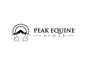 Peak Equine Rehab logo design by maserik