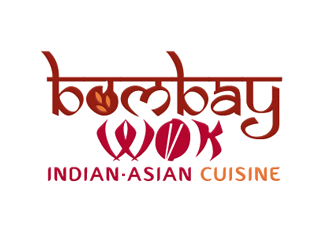 Bombay Wok Indian-Asian Cuisine logo design by megalogos