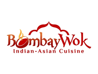 Bombay Wok Indian-Asian Cuisine logo design by jaize