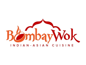 Bombay Wok Indian-Asian Cuisine logo design by jaize