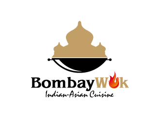 Bombay Wok Indian-Asian Cuisine logo design by torresace