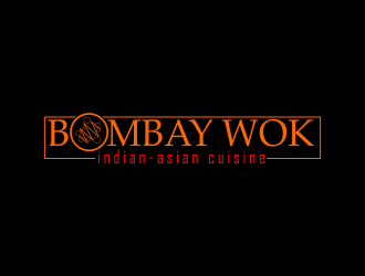 Bombay Wok Indian-Asian Cuisine logo design by Dhieko