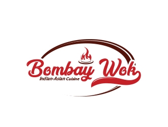 Bombay Wok Indian-Asian Cuisine logo design by MarkindDesign