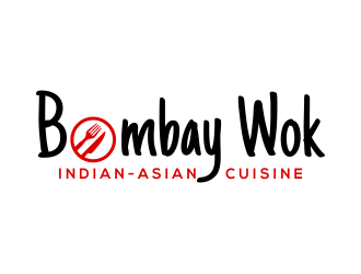 Bombay Wok Indian-Asian Cuisine logo design by done