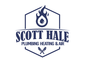 Scott Hale Plumbing Heating and Air  logo design by YONK