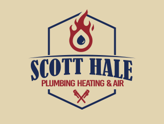 Scott Hale Plumbing Heating and Air  logo design by YONK