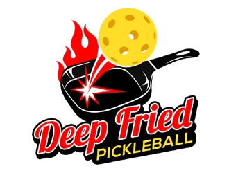 Deep Fried Pickleball logo design by ingepro