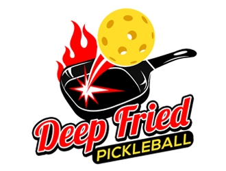 Deep Fried Pickleball logo design by ingepro