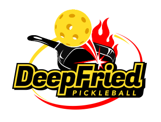 Deep Fried Pickleball logo design by ingepro