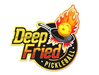Deep Fried Pickleball logo design by DreamLogoDesign