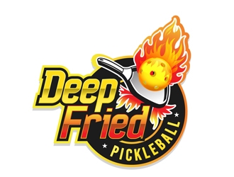 Deep Fried Pickleball logo design by DreamLogoDesign