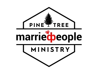 Pine Tree Married People Ministry logo design by madjuberkarya