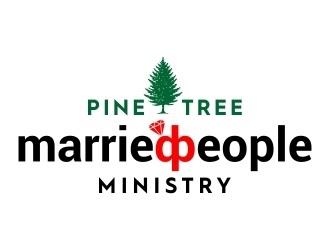 Pine Tree Married People Ministry logo design by madjuberkarya