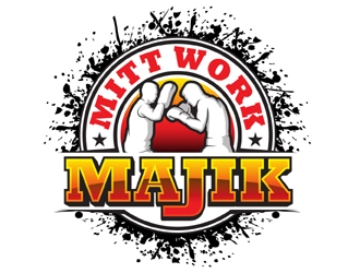 MITT WORK MAJIK logo design by MAXR