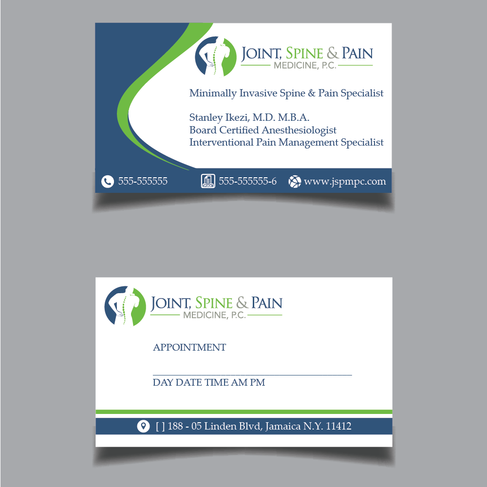 Joint, Spine & Pain Medicine, P.C. logo design by SiliaD