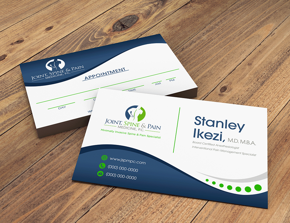 Joint, Spine & Pain Medicine, P.C. logo design by lestatic22