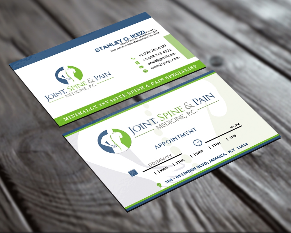 Joint, Spine & Pain Medicine, P.C. logo design by MastersDesigns