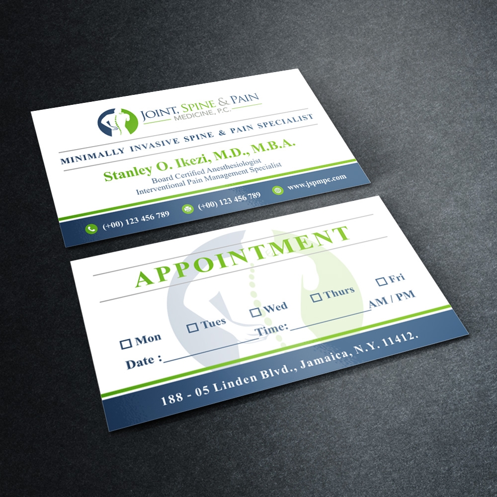 Joint, Spine & Pain Medicine, P.C. logo design by Kindo