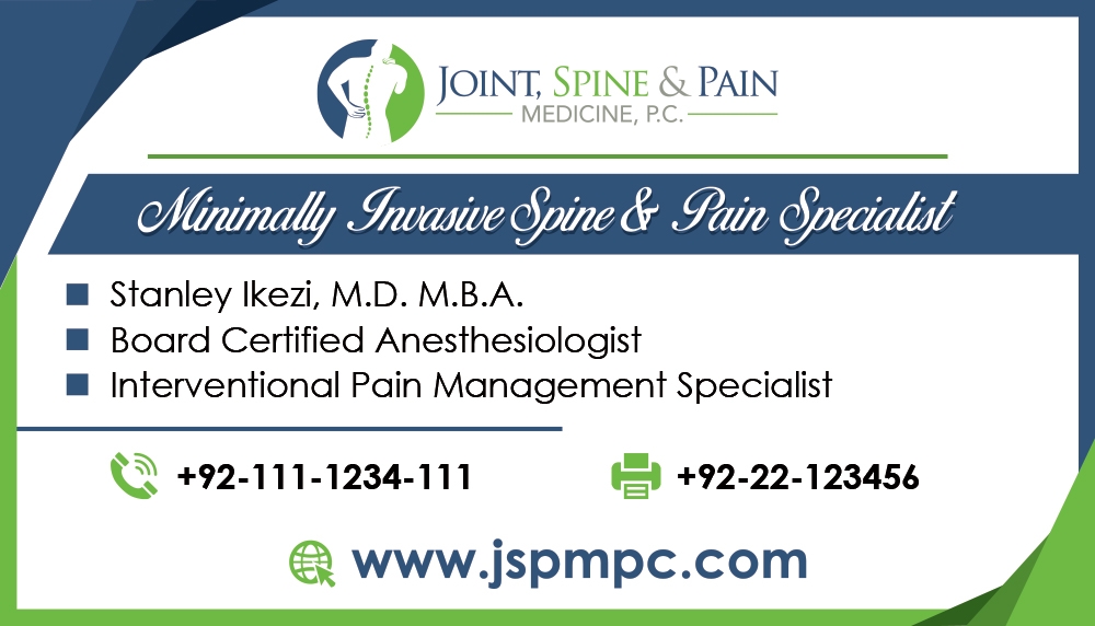 Joint, Spine & Pain Medicine, P.C. logo design by zubi