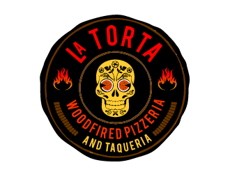 La Torta Woodfired Pizzeria and Taqueria logo design by SOLARFLARE