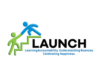 LAUNCH logo design by mikael