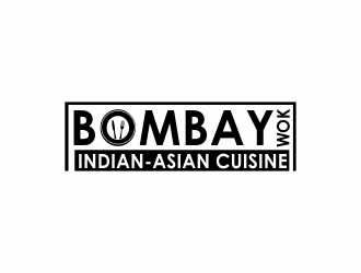 Bombay Wok Indian-Asian Cuisine logo design by giphone