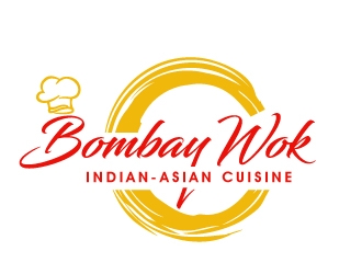 Bombay Wok Indian-Asian Cuisine logo design by PMG