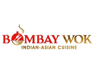 Bombay Wok Indian-Asian Cuisine logo design by PMG