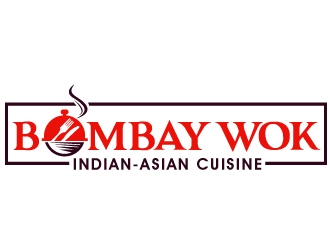 Bombay Wok Indian-Asian Cuisine logo design by PMG