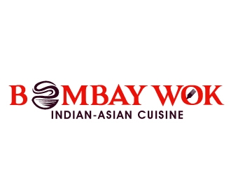 Bombay Wok Indian-Asian Cuisine logo design by PMG