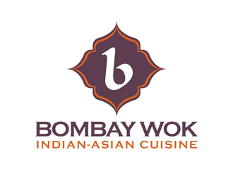 Bombay Wok Indian-Asian Cuisine logo design by kunejo