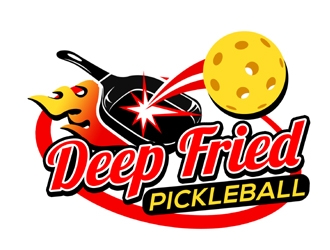 Deep Fried Pickleball logo design by ingepro