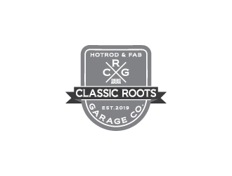 Classic Roots Garage Co. - Hotrod & Fab logo design by dhika