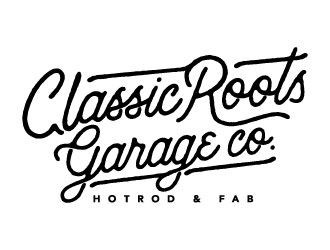 Classic Roots Garage Co. - Hotrod & Fab logo design by daywalker