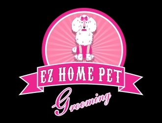 EZ HOME PET GROOMING logo design by ManishKoli