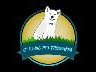 EZ HOME PET GROOMING logo design by BeezlyDesigns