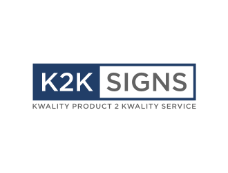 K2K SIGNS logo design by nurul_rizkon