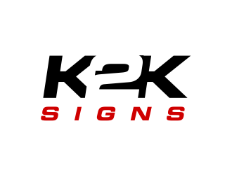 K2K SIGNS logo design by Girly