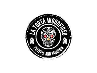 La Torta Woodfired Pizzeria and Taqueria logo design by Donadell