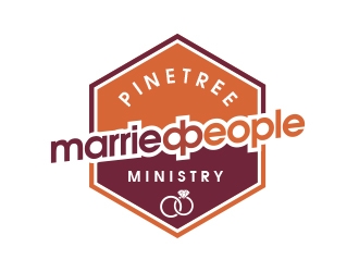 Pine Tree Married People Ministry logo design by MarkindDesign