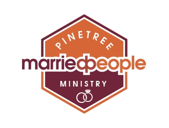 Pine Tree Married People Ministry logo design by MarkindDesign