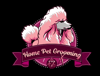 EZ HOME PET GROOMING logo design by SiliaD
