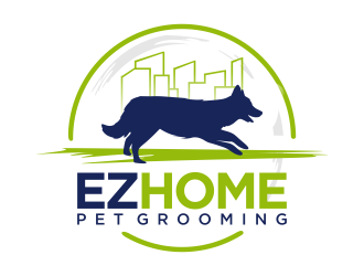 EZ HOME PET GROOMING logo design by semar