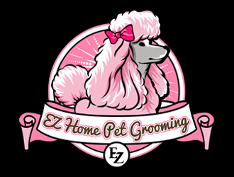 EZ HOME PET GROOMING logo design by ingepro