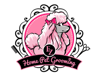 EZ HOME PET GROOMING logo design by ingepro